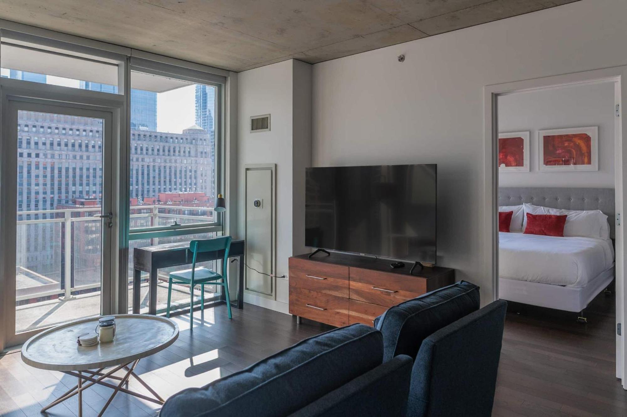 شيكاغو 2Br Elegant Premium Suite With Balcony & Sweeping City Views المظهر الخارجي الصورة